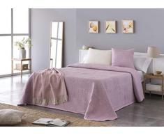 VIALMAN Tagesdecke. Cama de 180 cm: 270 cm x 270 cm Rosa