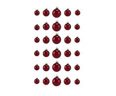 Thüringer Glas Design Christbaumschmuck, Adventure, 30-Teilig Uni