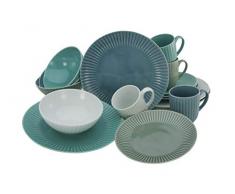 Creatable, 22233, Serie ALLEGRA-Colors, Geschirrset, Kombiservice 16 teilig, Porzellan