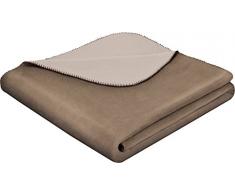 biederlack Überwurf, Baumwollmischung, Palisade und Federn, 150 x 200 cm