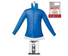 Bomann HBB 6025 CB Hemden-und Blusenbügler, 2 ind 1-Trocknen und Bügeln in einem Schritt, One Size-Ballonkörper (XS-XXL), 180 Minuten-Timer, Weiß/Schwarz, 1260 cm Höhe Mit Puppe