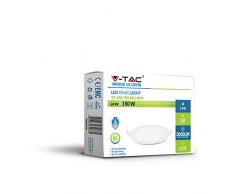 V-TAC LED Premium Panel - rund 24w 6400K Downlight Deckeneinbau, weiß, inkl. Treiber und Clips (einfache Installation), Schnittgröße bis hin 300mm