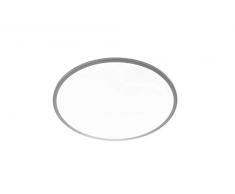 WOFI LINOX Deckenleuchte, Kunststoff, 37 W, Silberfarbig