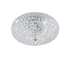 EGLO CLEMENTE Deckenleuchte 35 cm, Stahl, 60 W, chrom