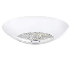 EGLO ELLERA Deckenleuchte, Stahl, E27, 60 W, weiss, chrom