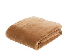 Gözze Premium Cashmere-Feeling Wohn- und Kuscheldecke, 130 x 170 cm, Sand, 40128-70-130170