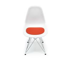 Hey Sign Eames Plastic sidechair Sitzauflage, Schurwolle, Mango 20AR, 35x31x0,5 cm