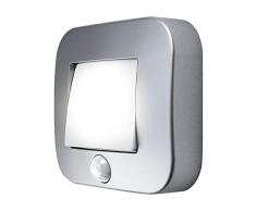 LEDVANCE LED Batteriebetriebene Leuchte, Leuchte für Innenanwendungen, Bewegungssensor, Tag-Nacht-Sensor, Kaltweiß, 84,0 mm x 73,0 mm x 22,0 mm, NIGHTLUX Hall