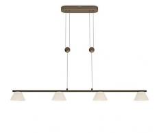 Philips myLiving LED Pendelleuchte Vendee 4-flammig Metall 4.5 W Bronze 360270616