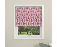 Debel Eule Kind sicheres Design Verdunklungsrollo, 100 Prozent Polyester, pink, 100 x 175 cm