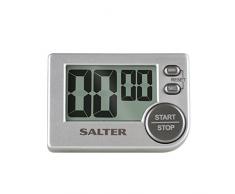 SALTER Big Button digitale Küchenuhr, Elektronischer Timer, Stopuhr, Erinnerungsfunktion, Lauter Alarm, Magnetische Rückseite, Standbein, klares Display, bis zu 99min 59sek