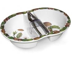 Vivenzi VS369 Crocc-Nussschale mit Nussknacker, 27 x 19,5 cm, mehrfarbig