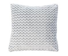 Gözze Wende- /Dekokissen, Im Wellen Design auf Vorderseite, 50 x 50 cm, Silber, 40121-00-050050