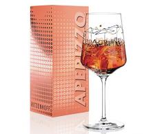 RITZENHOFF Aperizzo Aperitifglas von Virginia Romo, aus Kristallglas, 600 ml, mit edlen Goldanteilen