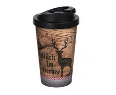 infinite by GEDA LABELS (INFKH) 13404 Oktoberfest Glück Coffee to go Becher, Thermosbecher, Mehrwegbecher, Mehrfarbig