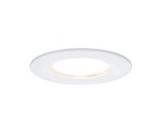 Paulmann Leuchten Paulmann 93857 LED Coin Flache Einbaustrahler Slim Deckenspot rund 6,8W Einbaulicht IP44 spritzwassergeschützt Einbauleuchte, Aluminium, 6.8 W, Weiß matt