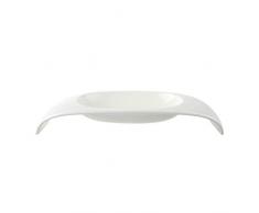 Villeroy & Boch Urban Nature Obst-Traverse, moderne Obstschale aus Premium Porzellan in weiß, spülmaschinenfest, 57.5 x 26.5 cm