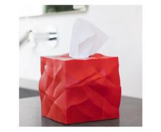 Essey Kosmetiktücher-Box Wipy Cube I, quadratischer Taschentuchspender, Design Taschentuchbox, rot
