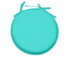 Lovely Casa CU4689022GAL-R Nelson Sitzkissen, rund, Polyethylen/Baumwolle, 40 cm, Celadon, 40 x 40 cm