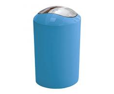 Kleine Wolke 5063766858 Glossy Schwingdeckeleimer, Turquoise, 20 x 30 cm