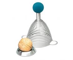 Take2 Edelstahl Nussknacker NAOMI mit blauer Gummikugel