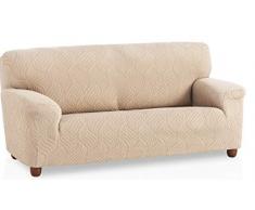 Bartali Stretch Sofahusse Aitana - Farbe Elfenbein - 3 Sitzer (de 160 a 210 cm)