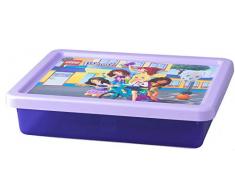 LEGO Friends Aufbewahrungsbox, klein, 6 l, stapelbar, durchsichtig lila