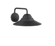 WOFI Außenwandleuchten, Aluminium, E27, 42 W, Schwarz, 36 x 34 x 19 cm