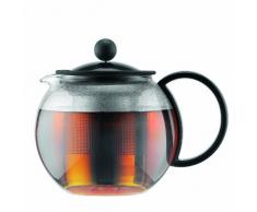 Bodum assam Teebereiter (French Press System, Permanent Edelstahlfilter), 0,5 liters schwarz