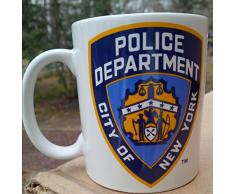 City of New York-Nypd Police Department 11 ml Kaffeebecher, Keramik Tasse in weiß
