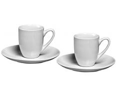 Ritzenhoff & Breker Espresso-Set Bianco, 4 teilig, 80 ml