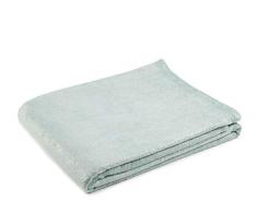 Gözze Wohn- und Kuscheldecke im glänzenden Design, 150 x 200 cm, Memphis Premium, Aqua, 40145-55-150200