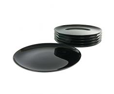 Luminarc 15888, Serie Italian Party black, Geschirrset Pizzateller 33cm 6 teilig