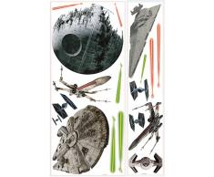 RoomMates RM-Star Wars Todesstern Wandtattoo, PVC, bunt, 48 x 13 x 2.5 cm