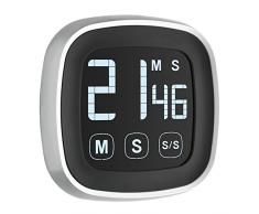 TFA Dostmann 38.2028.01 Digitaler Timer und Stoppuhr Kunststoff, Schwarz 7,6 x 2,5 x 7,6 cm