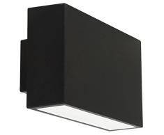 Smartwares 5000.485 Ebony Wandleuchte – Integrierte LED – Schwarz Aluminium