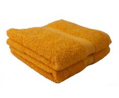 Gözze Handtuch 2er-Set, 100% Baumwolle, 50 x 100 cm, New York, Gelb, 550-1034-A4