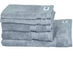 Schöner Wohnen Handtuch-Set Cuddly/Farben: Rose, Blau, Sand, Mint, Stein, Offwhite, Grau, Anthrazit/Öko-Tex Standard 100 / Grammatur von 550 g/m² / 100% hochwertige, Baumwolle, 5-Einheiten
