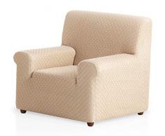 Bartali Stretch Sofahusse Olivia - Farbe Elfenbein -1 Sitzer (von 50 bis 90 cm)