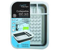 Creative Kitchen Zusammenklappbares Abtropfgestell, weiß/grau