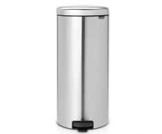 Brabantia 111822 Treteimer mit Inneneimer aus Kunststoff, stahl, 30 Liter, matt Stahl Fingerprint Proof