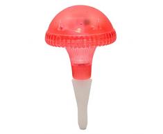 Konstsmide Assisi 7663-500 Solarleuchte LED B: B: 14,5cm T: 14,5cm H: 27,5cm / 1 Akku AA / Kunststoff / rot