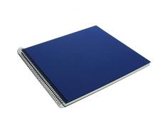 Goldbuch Spiralalbum, Bella Vista, 35 x 30 cm, 40 weiße Seiten, Leinen, Blau, 25376