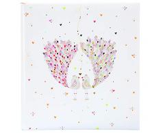 Goldbuch Hochzeitsalbum, You & Me, 30 x 31 cm, 60 weiße Seiten mit Pergamin-Trennblättern, Kunstdruck mit Goldprägung und Relief, Perlmutt, 08346