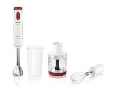 Philips HR1625/00 Frullatore a immersione Stabmixer, Kunststoff, Rot, Weiß