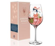 RITZENHOFF Aperitivo Rosato Aperitifglas von Andrea Arnolt, aus Kristallglas, 600 ml, mit trendigen Dekoren