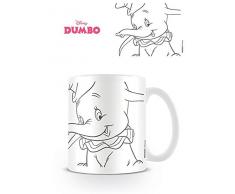 Dumbo - Line - Disney Keramik Tasse Kaffeebecher - Größe Ø8,5 H9,5cm