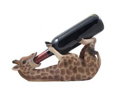 Home-n-Gifts Giraffe Wein Trinken Flaschenhalter Statue in Afrika Dschungel Safari Skulpturen und Figuren Decor & Wildlife Animal Weinregalen und Steht Geschenke