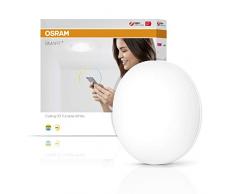 OSRAM Smart+ LED Wand- und Deckenleuchte, ZigBee Leuchte, warmweiß bis tageslicht, dimmbar, 33cm Durchmesser, Direkt kompatibel mit Echo Plus und Echo Show (2. Gen.), Kompatibel mit Philips Hue Bridge