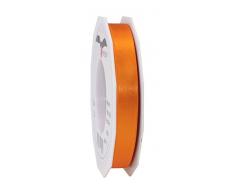 Präsent - SATIN Geschenkband - orange - 25-m-Rolle 15 mm